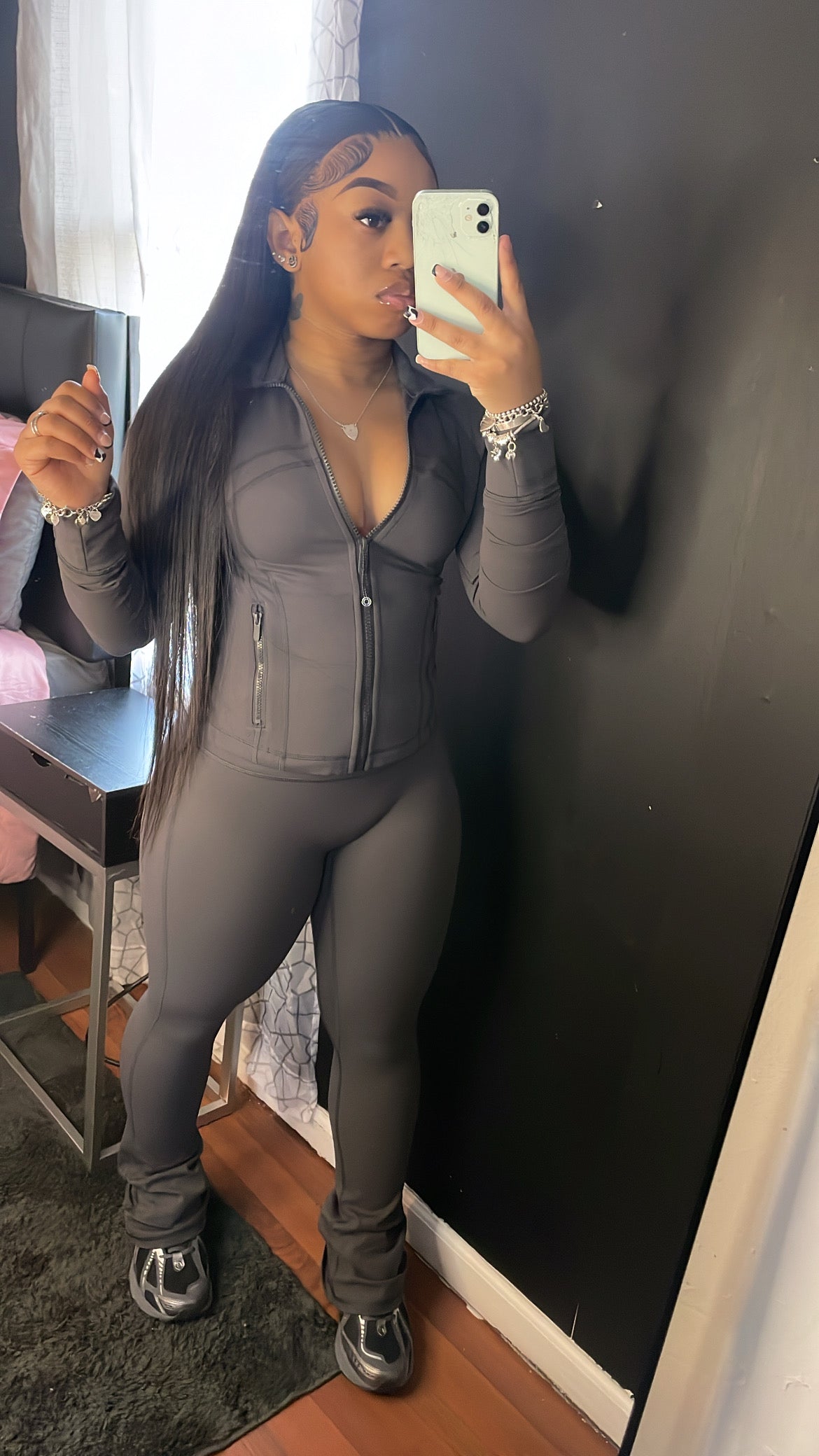 Define Jacket with Flare Leg 2pc